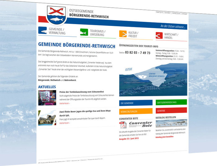 Es ist soweit, die neue Homepage der Gemeinde BÃ¶rgerende-Rethwisch ist online!