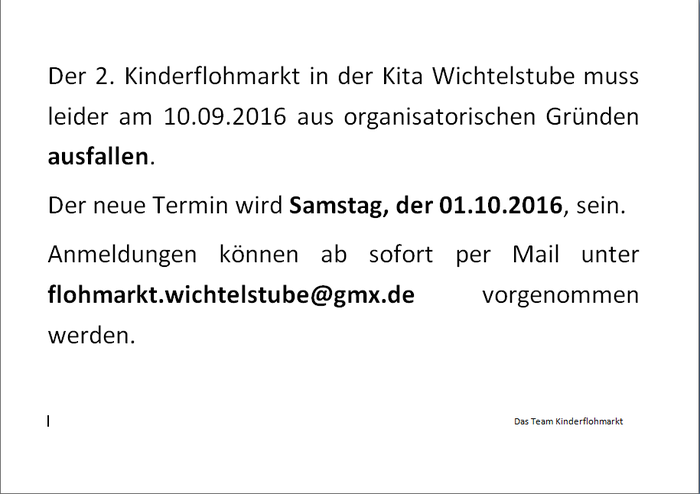 2. KINDERFLOHMARKT
