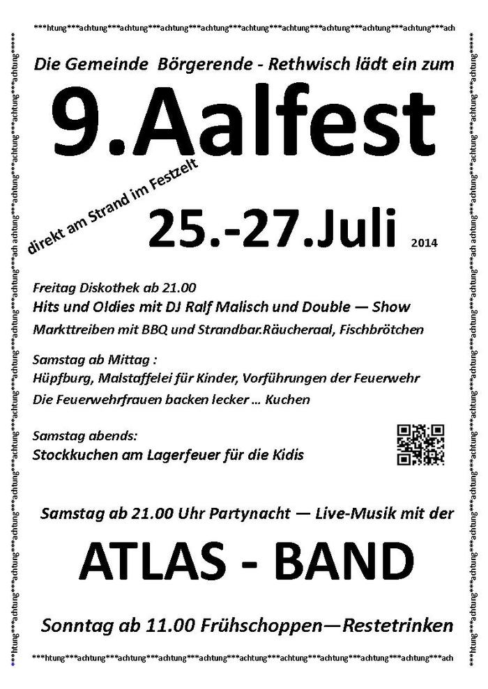 9. Aalfest vom 25. - 27. Juli 2014