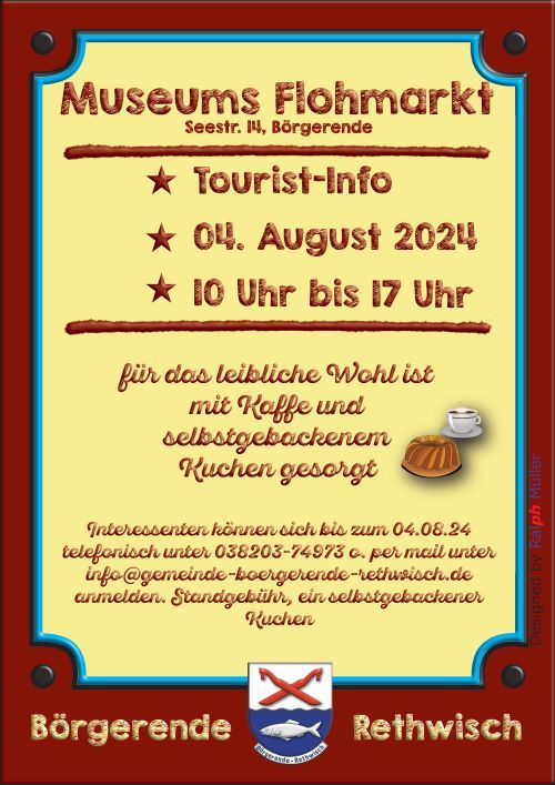 Museumsflohmarkt am 04.08.2024 von 10.00 - 17.00 Uhr