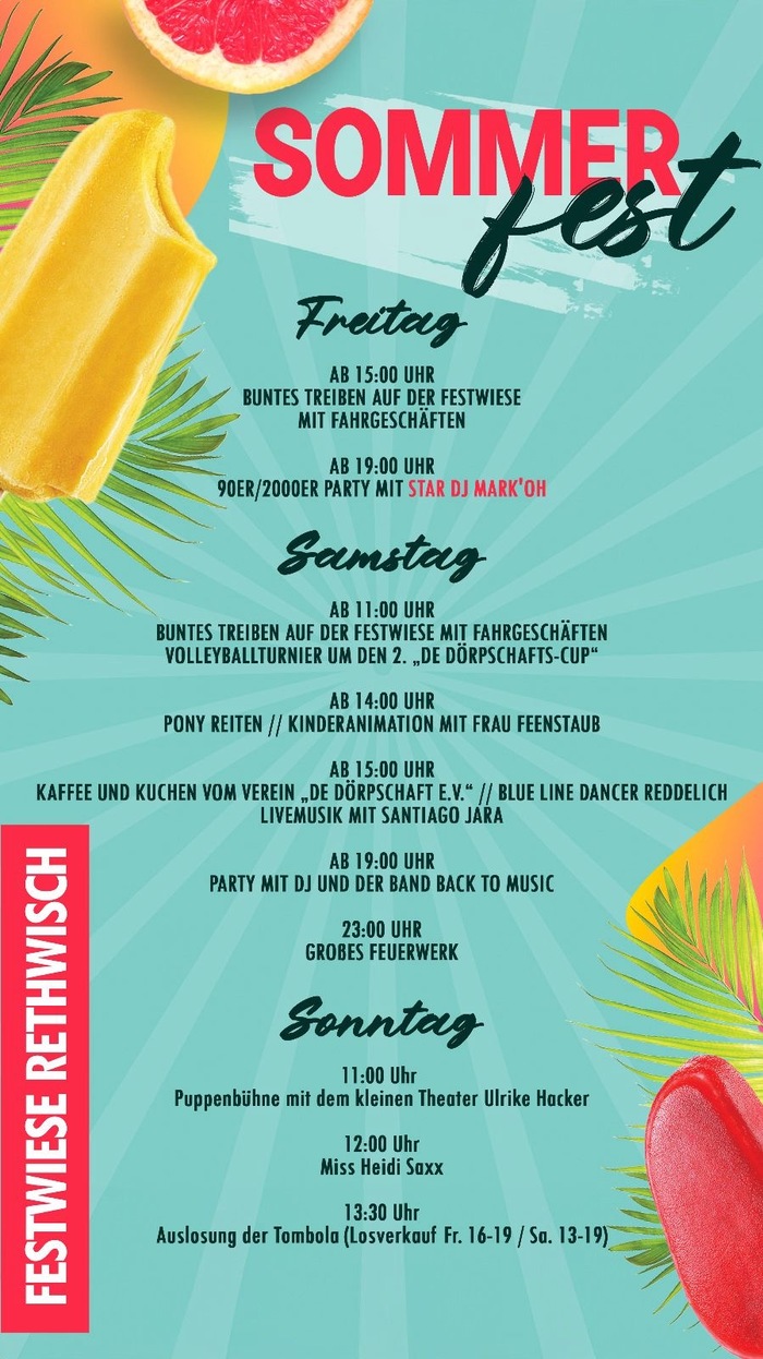 Sommerfest vom 25.07. - 27.07.2025