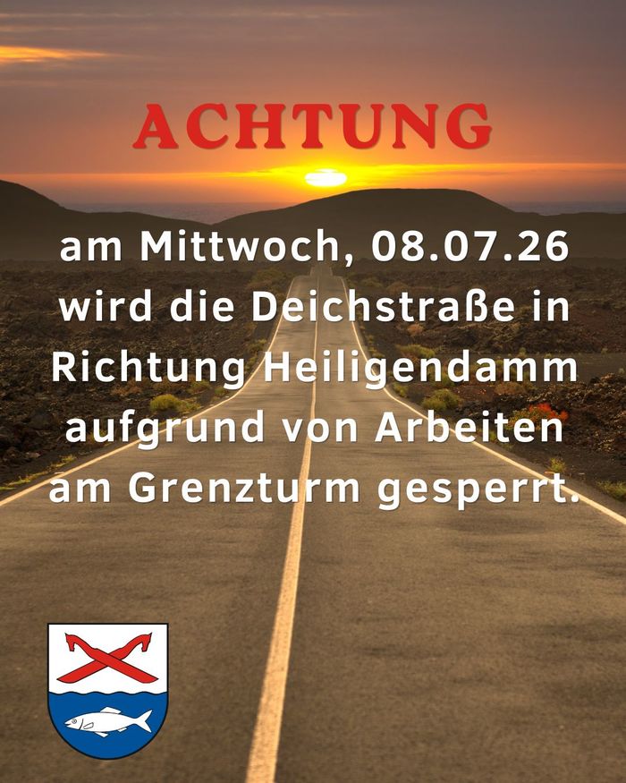 Straßensperrung nach Heiligendamm