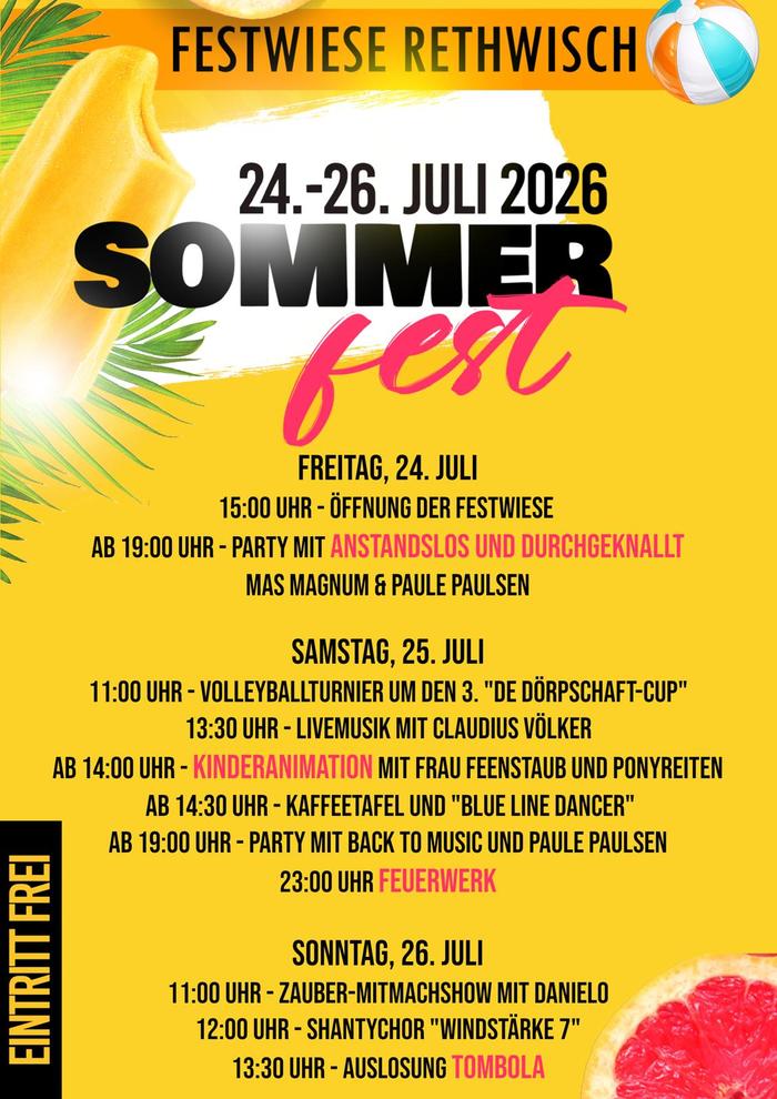 Programm Sommerfest