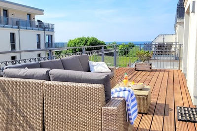 Ferienwohnung Villa Bernstein - Penthouse meerZEIT